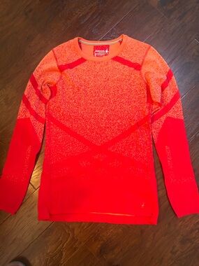 Smartwool ladies Orange Gradient Crewneck Sweater